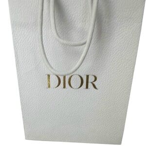 Dior White Shopping Bag